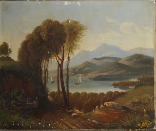 Appraisal: th c Hudson River school primitive o c x as