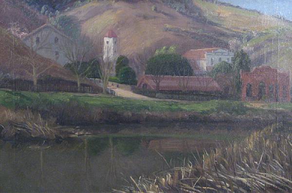 Appraisal: L Dupre th century A View of a Town near