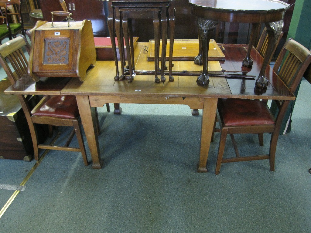 Appraisal: Lot comprising pull out dining table and four dining chairs