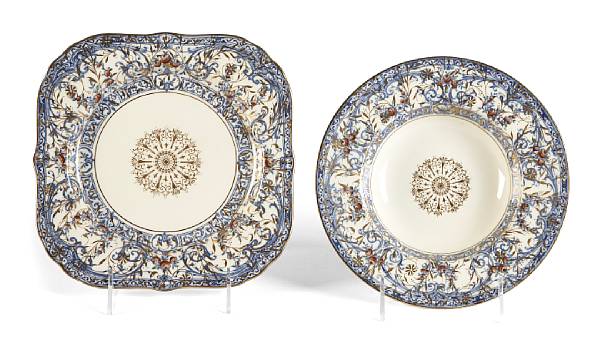 Appraisal: A Royal Worcester porcelain part dinner service retailed by B