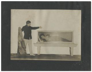 Appraisal: Thurston Howard Pair of Illusion Demonstration Photographs San Francisco George