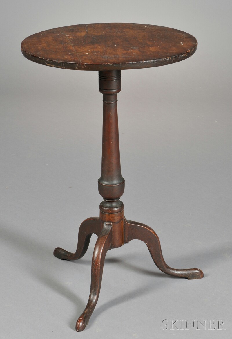 Appraisal: Federal Candlestand New England early th century the circular top