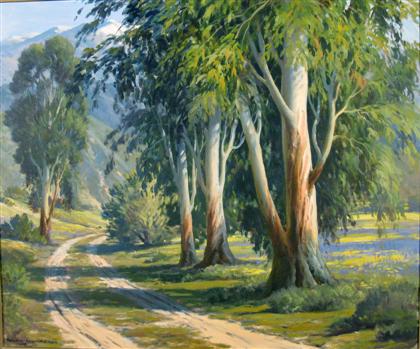 Appraisal: RALPH HAMMERAS american - SHADY MOUNTAIN PATH Signed 'RALPH HAMMERAS'