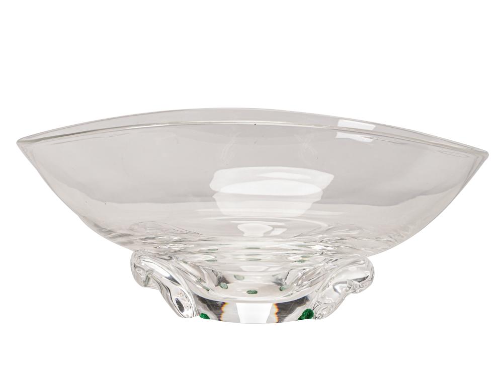 Appraisal: STEUBEN GLASS CENTER BOWLsigned to underside inches wide inches deep