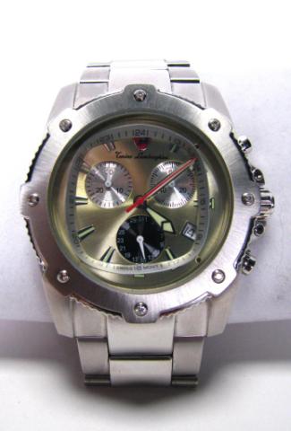 Appraisal: Gentleman's Conino Lamborghini chronograph watch stainless steel bracelet and case