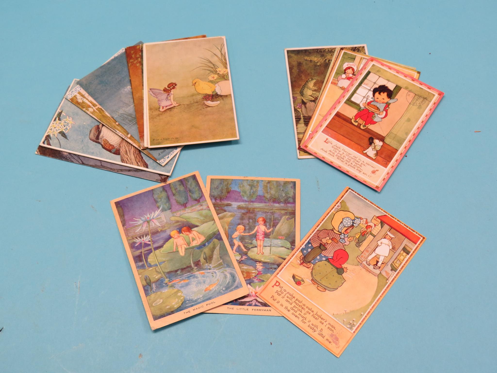 Appraisal: A set of twelve postcards Elves and Fairies stamped and