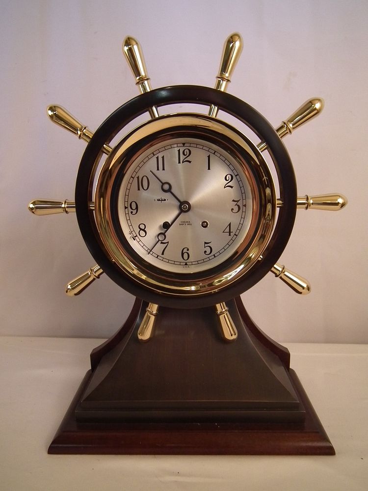 Appraisal: CHELSEA MARINER SHIP CLOCK Large limited edition Chelsea ship's bell