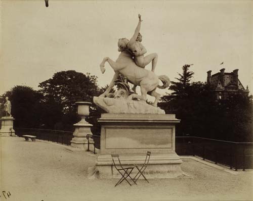 Appraisal: ATGET EUG NE - Jardin des Tuileries Tuileries Garden Albumen