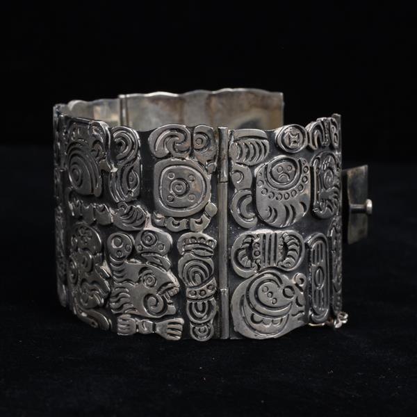 Appraisal: Los Ballesteros Taxco Mexican Modernist Sterling Silver WIDE Solid Link