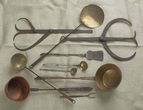 Appraisal: Group of miscellaneous butcher's tools th th c to include