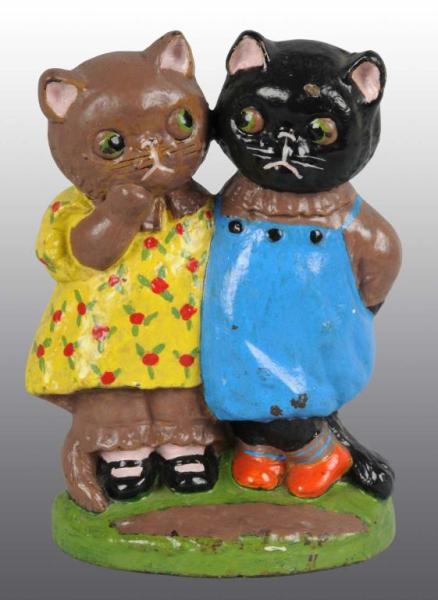 Appraisal: Cast Iron Hubley Twin Kittens Doorstop Description Cat AGrace Drayton