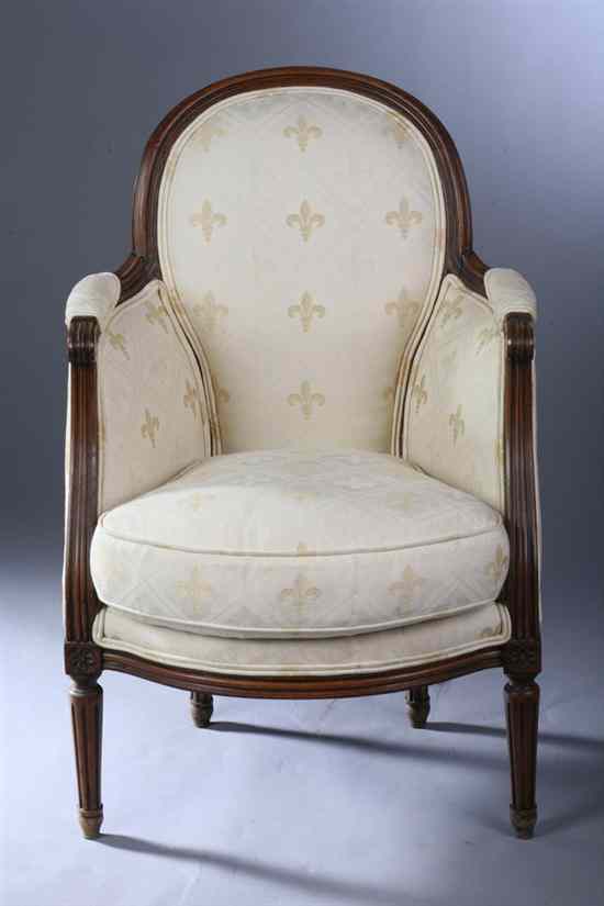 Appraisal: LOUIS XVI STYLE OAK DIMINUTIVE BERG RE th century Molded