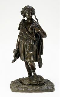 Appraisal: French Neoclassical Bronze Sculpture of Diana FRANCE LATE TH CENTURY