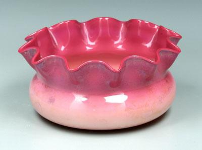 Appraisal: Agata bowl scalloped and fluted rim with faint agata decoration