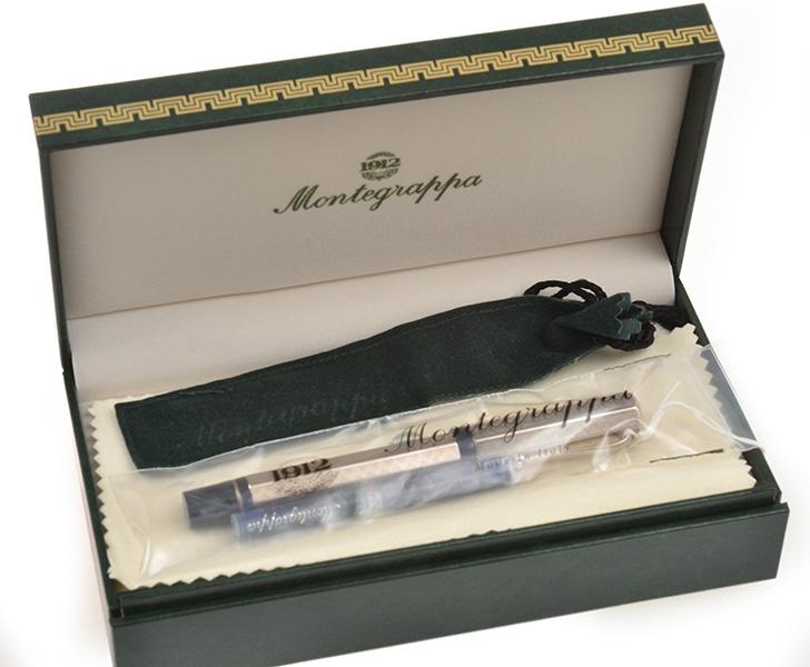 Appraisal: A FOUNTAIN PEN BY MONTEGRAPPA The octagonal sterling silver pen