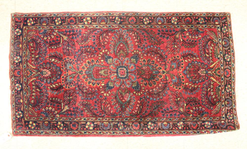 Appraisal: SEMI-ANTIQUE PERSIAN SAROUK AREA RUG Markazi Province northwestern Iran c