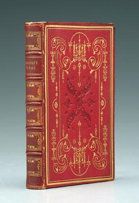 Appraisal: Fore-edge painted book Poems by Samuel Rogers London red morocco