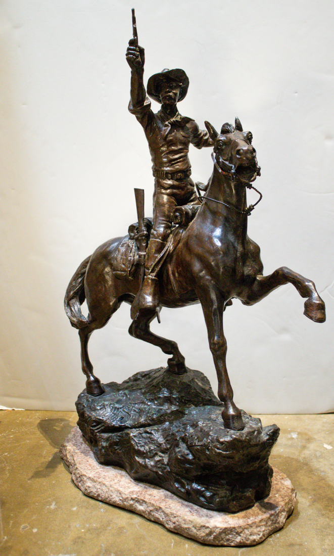 Appraisal: SCULPTURE CARL KAUBA Carl Kauba Austrian - Frontier Justice bronze