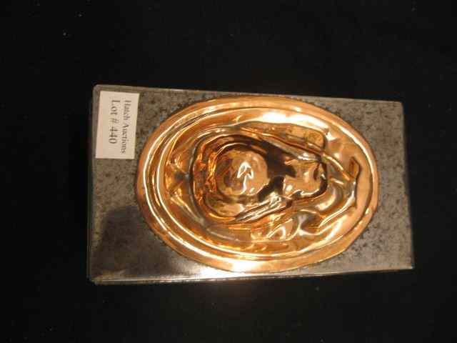 Appraisal: Copper Metal Food Mold bar style Victorian '' x ''