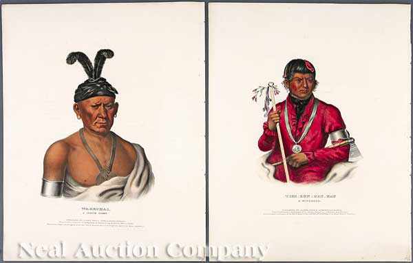 Appraisal: McKenney Hall Publishers a group of hand-colored large folio lithographs