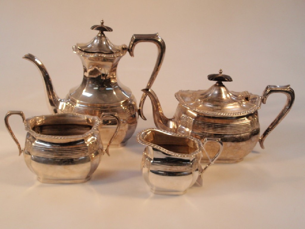 Appraisal: A Walker and Hall electroplated four-piece tea and coffee service