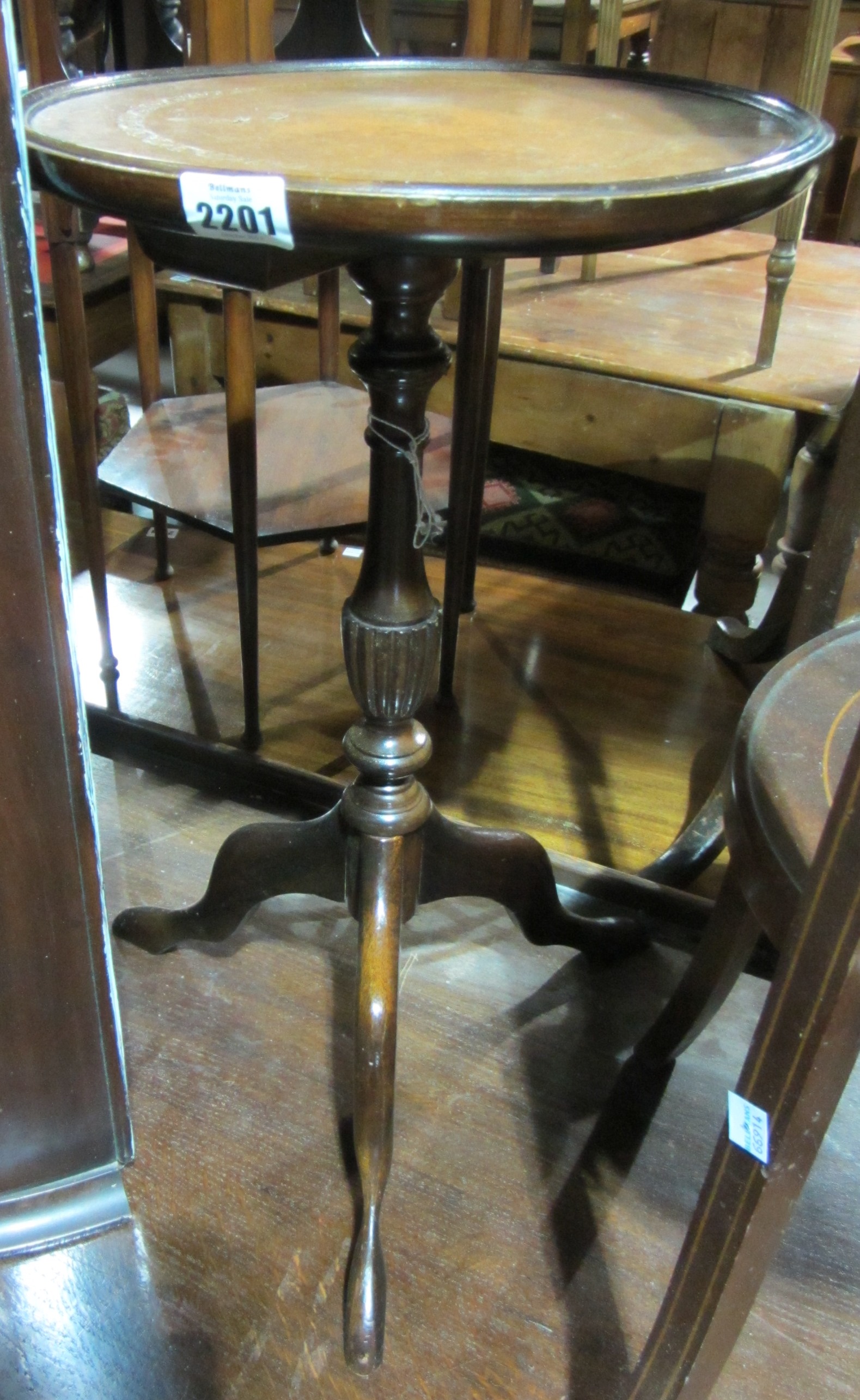 Appraisal: A th century mahogany wine table