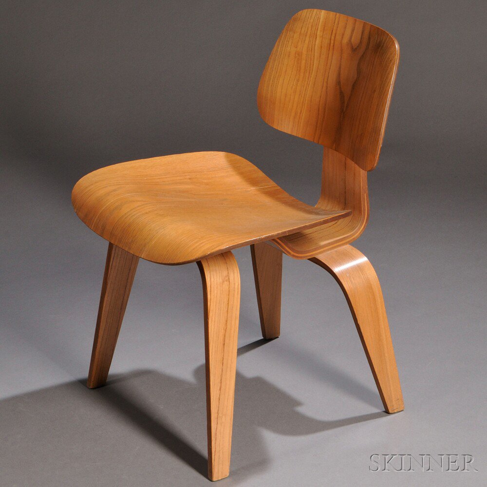 Appraisal: Eames DCW Chair Laminated hardwood United States Molded plywood seat