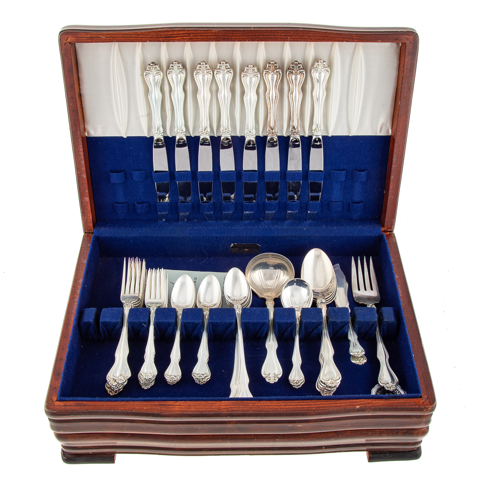 Appraisal: WESTMORLAND STERLING GEORGE MARTHA WASHINGTON Flatware service including eight dinner