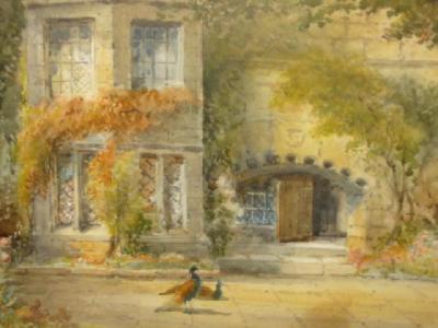 Appraisal: FREDERICK WILLIAM BOOTY The Garden at Haddon Hall Derbyshire signed