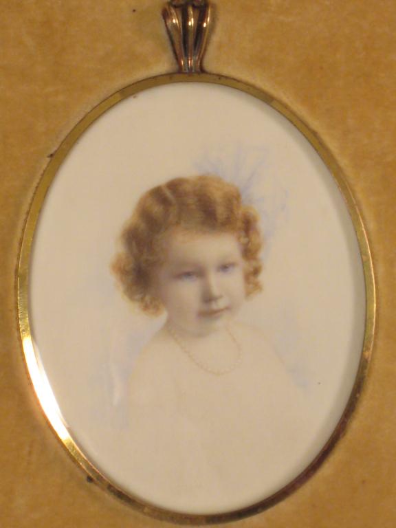 Appraisal: ENGLISH SCHOOL CIRCA Portrait miniature of a young Girl oval