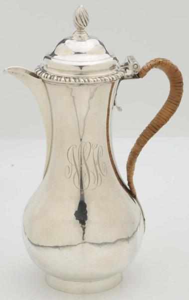 Appraisal: A Silver Hot Water Jug With marks for Whipham Wright