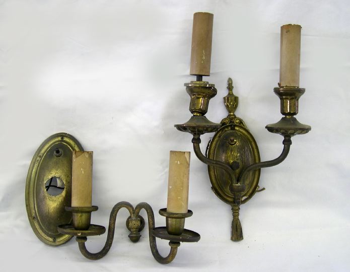 Appraisal: Group of Four Sconces first quarter th century consisting of