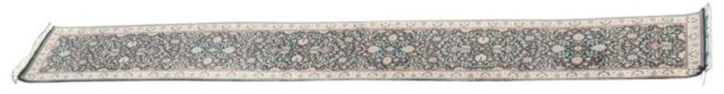 Appraisal: Hand-tied Sino-Persian runner approx ' l ' w