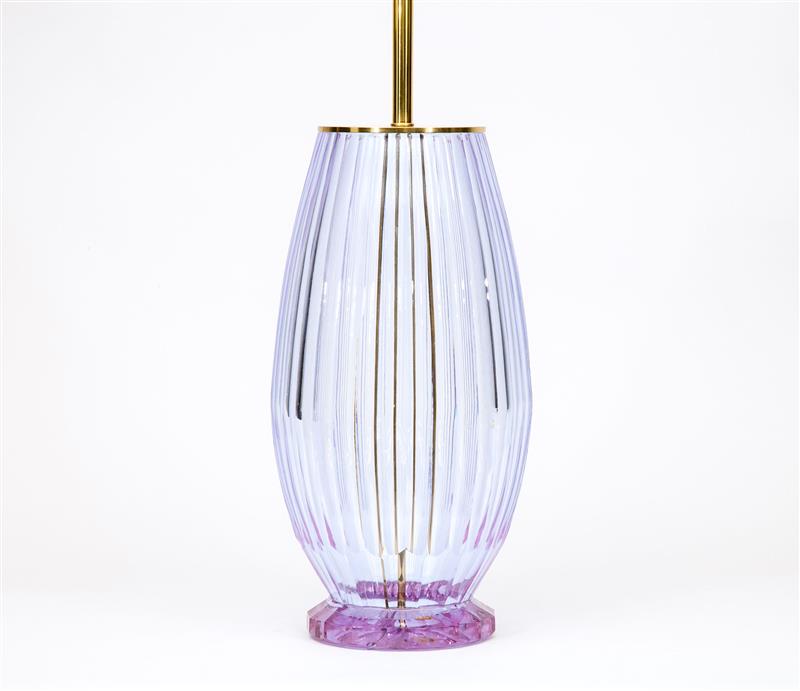 Appraisal: Lamp Czechoslovakian c Glass in From the Collection of Robert