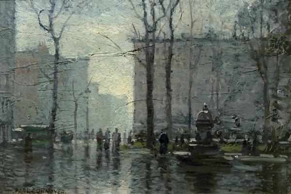 Appraisal: PAUL CORNOYER American - Rainy Day New York City oil