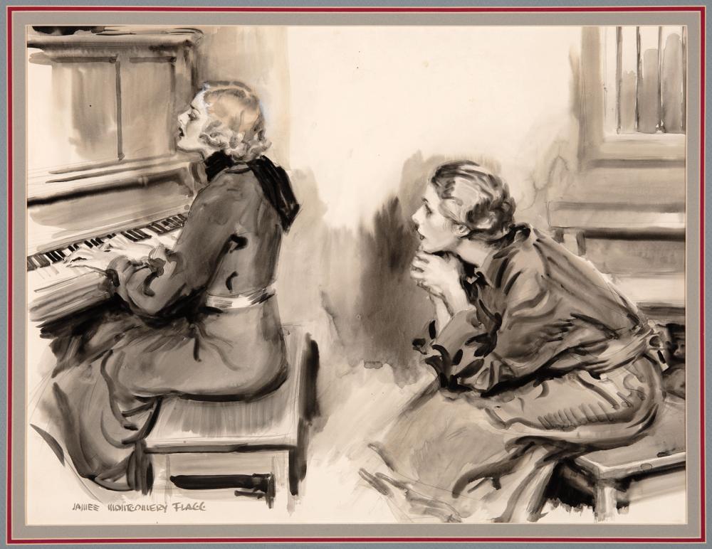 Appraisal: James Montgomery Flagg American New York - The Piano c