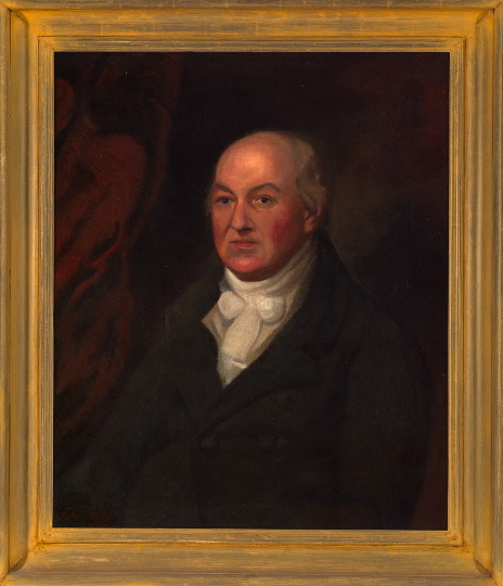 Appraisal: Mather Brown American - Half Portrait of a Gentleman Wearing