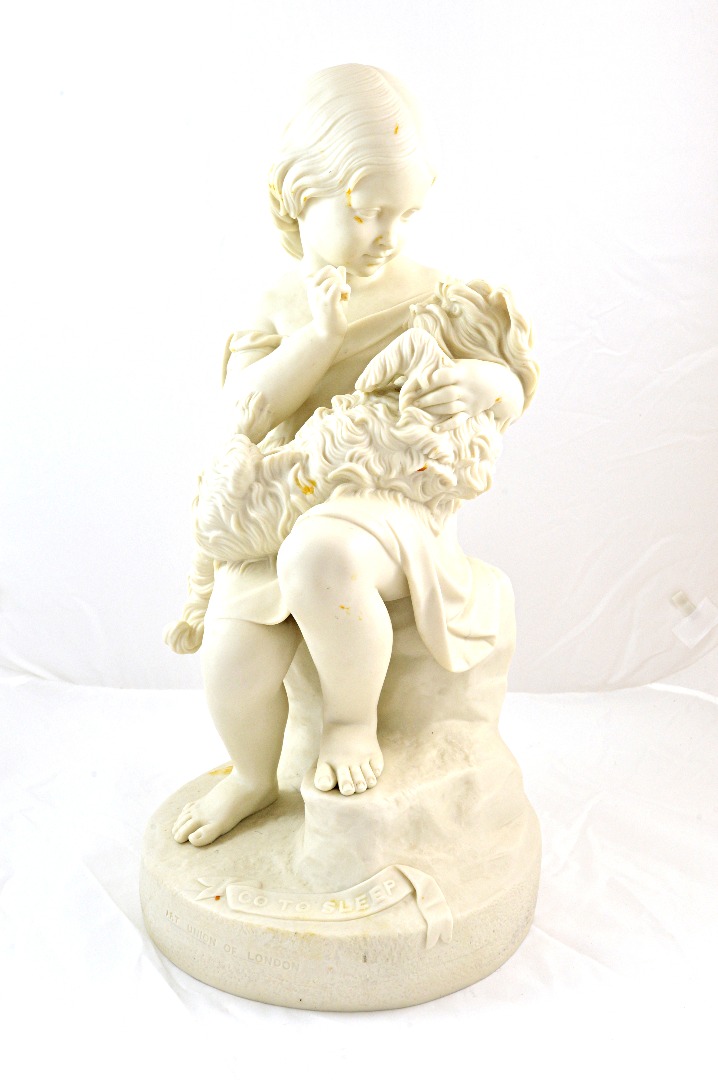 Appraisal: A Copeland Parian figure group 'Go to Sleep' after J