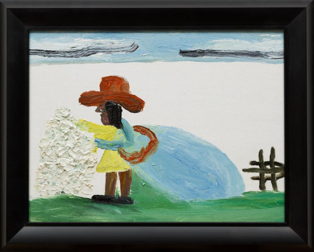 Appraisal: Clementine Hunter American Louisiana - Picking Cotton oil on canvas