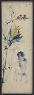 Appraisal: FRAMED PAINTING SCHOOL OF YANG SHANSHEN China th century Done