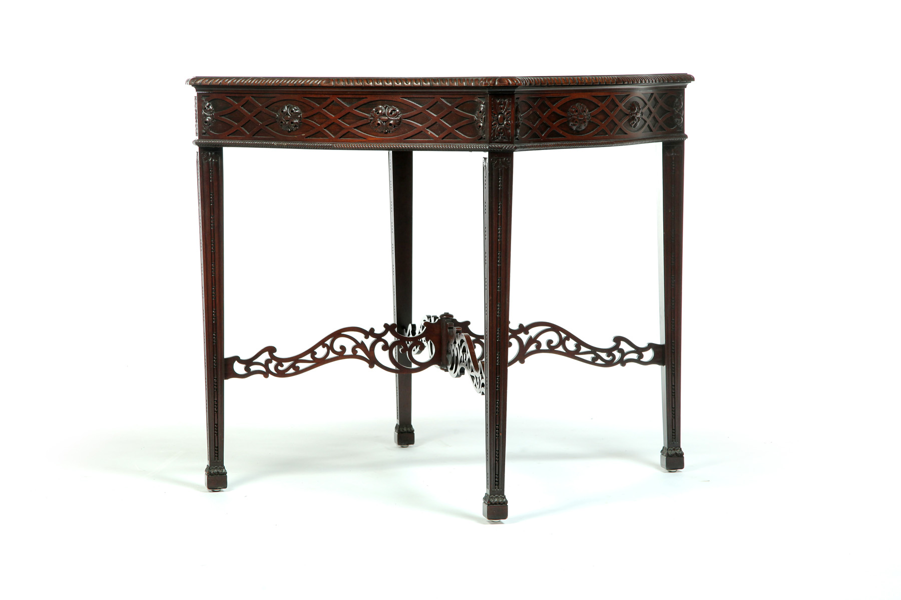 Appraisal: AMERICAN CHINESE CHIPPENDALE-STYLE TABLE Century Furniture Co Grand Rapids Michigan