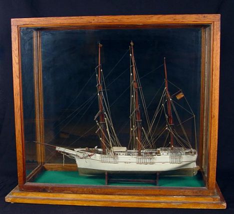 Appraisal: 'S HANDCRAFTED SHIPS MODEL OF SCHOONER IVANHOE Handcrafted by the