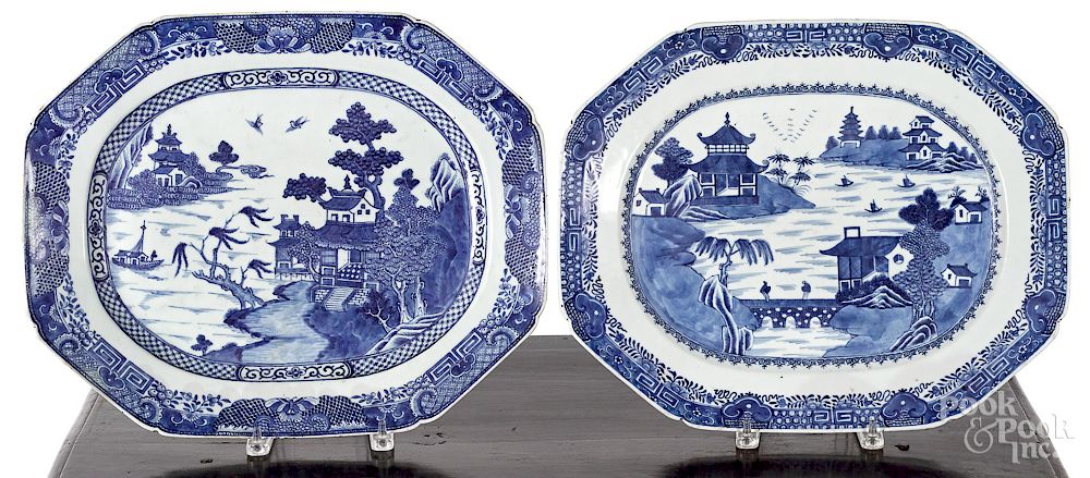 Appraisal: Two Chinese export porcelain platters Exclusive on Bidsquare Two Chinese