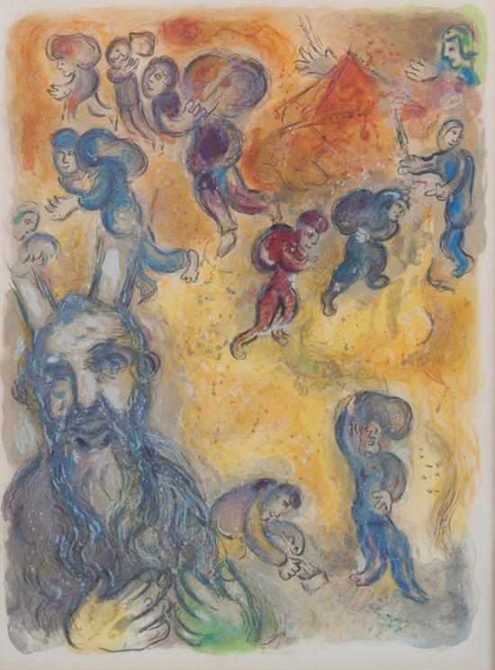 Appraisal: After Marc Chagall French Russian - Moses and the Israelites