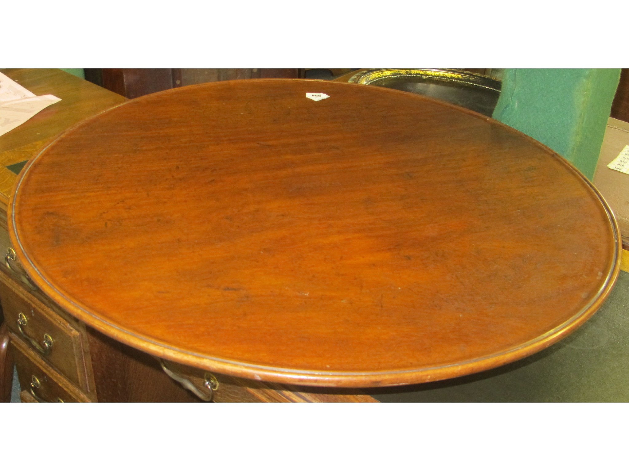 Appraisal: A large mahogany Lazy Susan