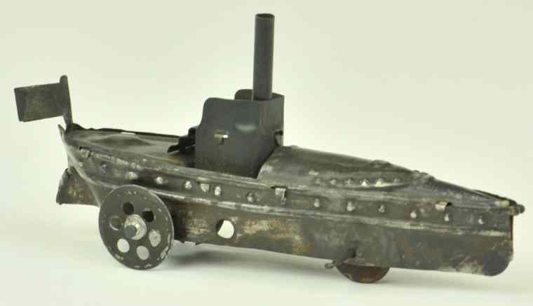 Appraisal: TORPEDO BOAT PENNY TOY Germany Distler painted in black overall