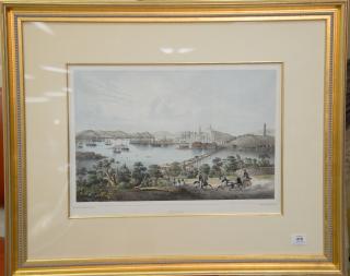 Appraisal: After Louis Le Breton Boston hand colored aquatint marked lower