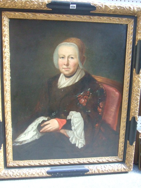 Appraisal: Dutch School th century Portrait of a lady half length