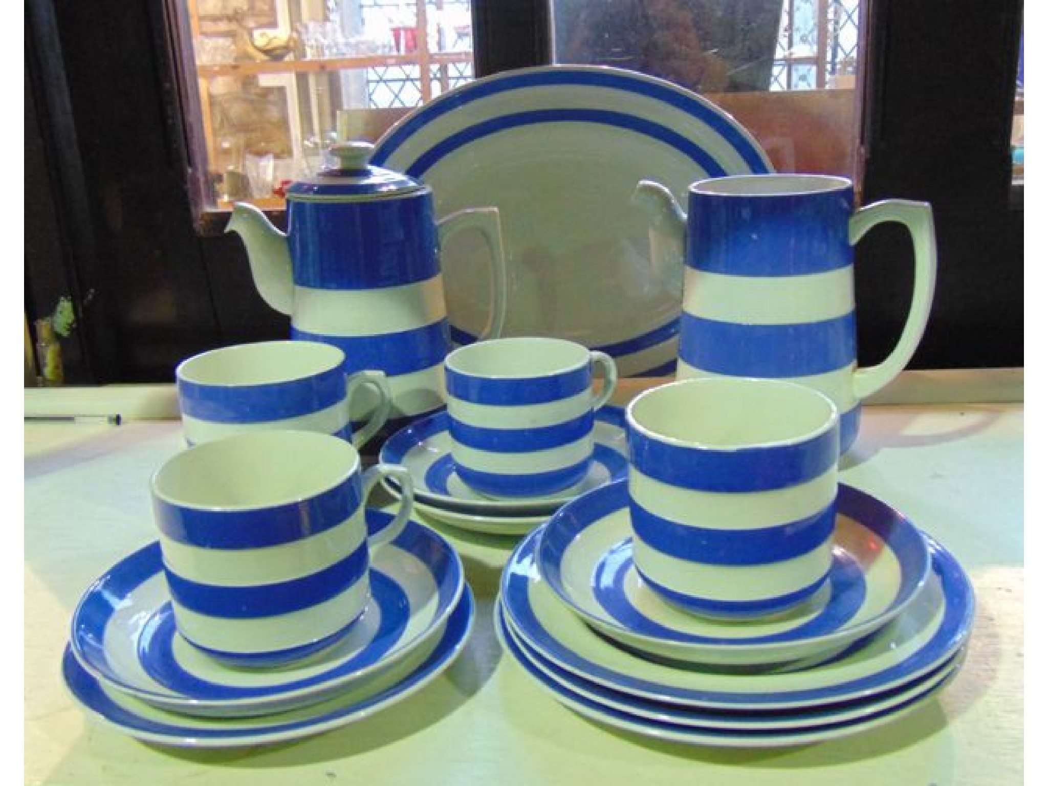 Appraisal: A quantity of T G Green Cornish blue and white