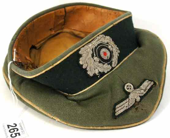 Appraisal: German Officers Luftwaffe Field Cap in need of repair